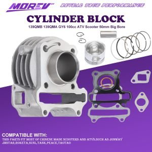 139QMB 139QMA Scooter Big Bore Cylinder Kit Rebuild Kit GY6 100cc 50mm Moped ATV Go-Kart