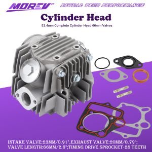 52.4mm Complete Cylinder Head kit 66mm Valves Replacement for 4 Stroke Chinese TaoTao Coolster 110cc Engine ATV Go Kart Dirt Bike